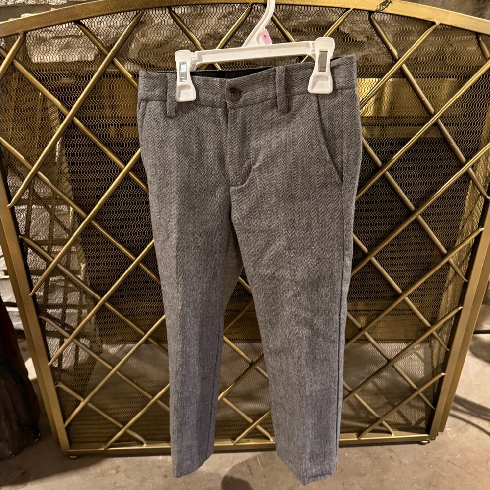 Janie and Jack Classic Gray Dress Pants